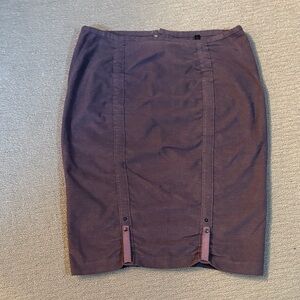 Donna Karan Deep Purple Pencil Skirt